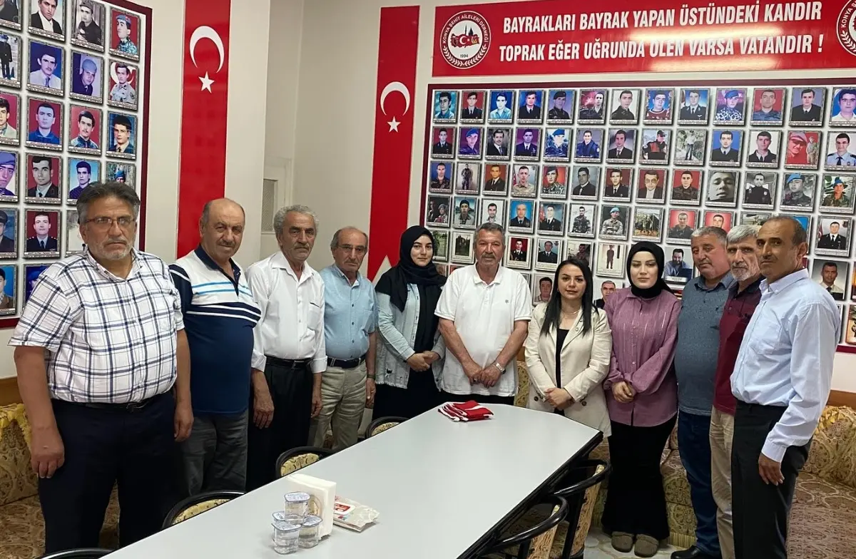 Şehit aileleri derneği ziyareti